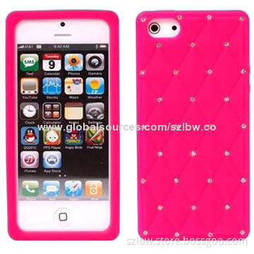 Baby breath silicone case for iPhone, unique design, large quantity in stock, no MOQ limited